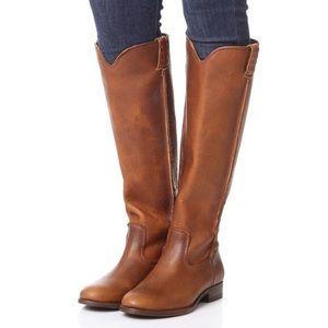 NWOT Frye Cara Tall Boots Western Slouch Sz 7.5